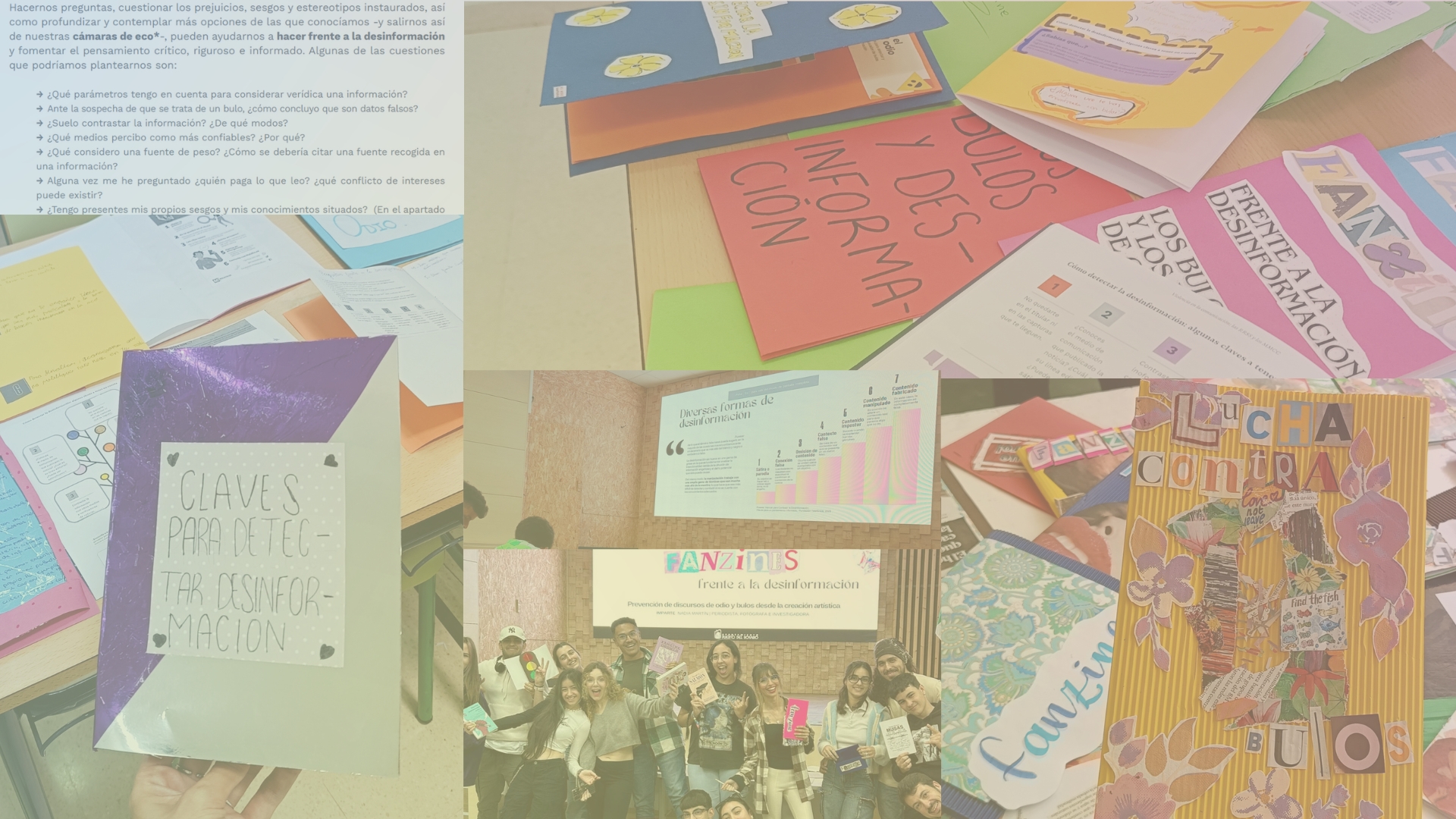 talleres fanzines desinformacion bulos prevención coeducacion nadia martin